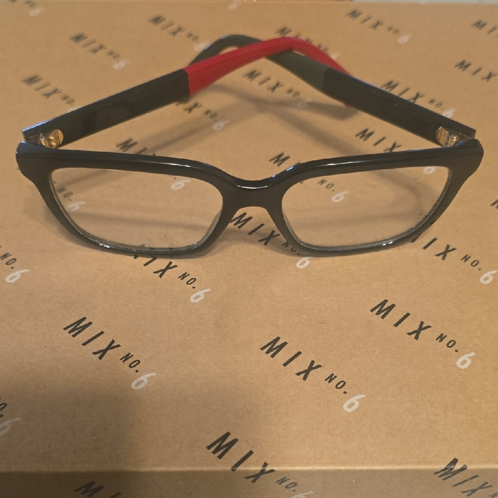 Gucci Black and Red Eyeglasses